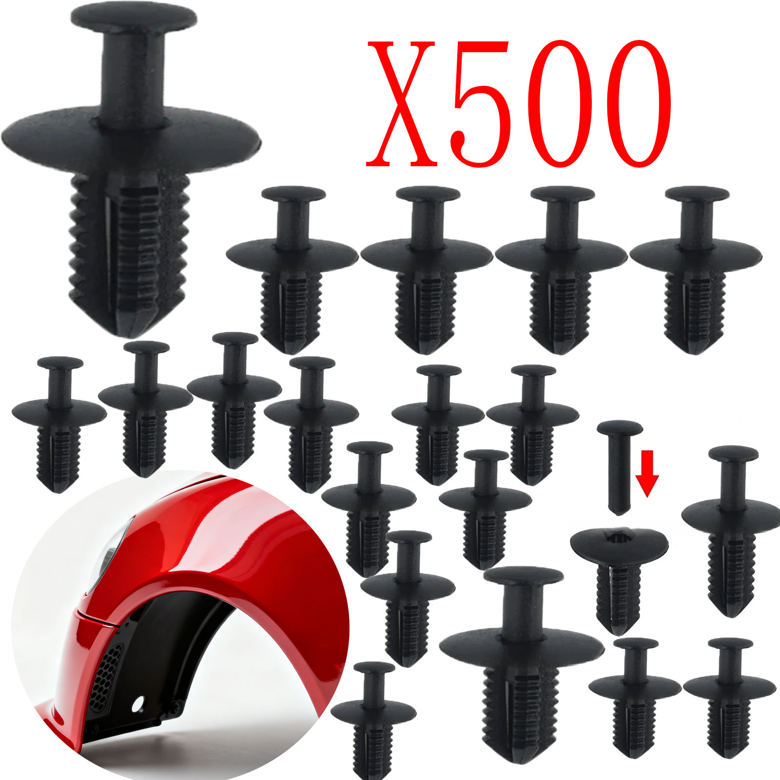 Snap Fastener Setter - 10-500X Auto Plastic Klinknagels Trim Panel