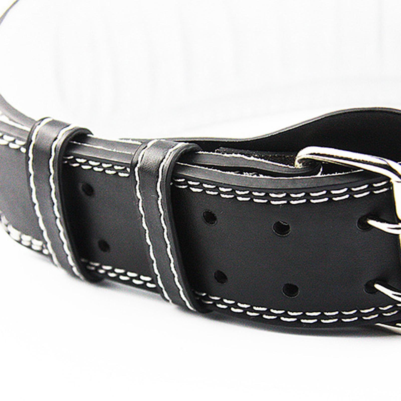Leather Workout Belt - Leren gewichthefriem, 11,4 cm breed, voor
