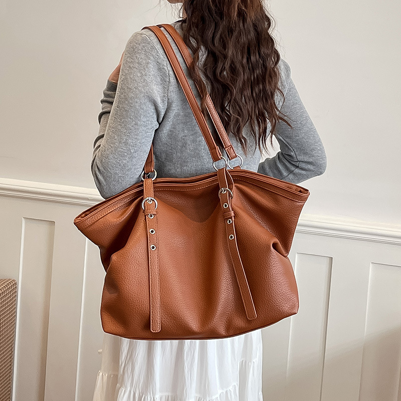Leatherwork Rivets - Rivet Dameshandtas Zacht PU-leer grote Totes