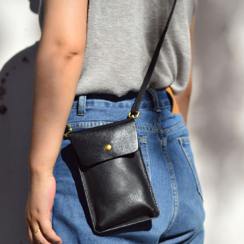Leatherwork Rivets - Aetoo Mobiele Telefoon Tas Vrouwelijke Crossbody
