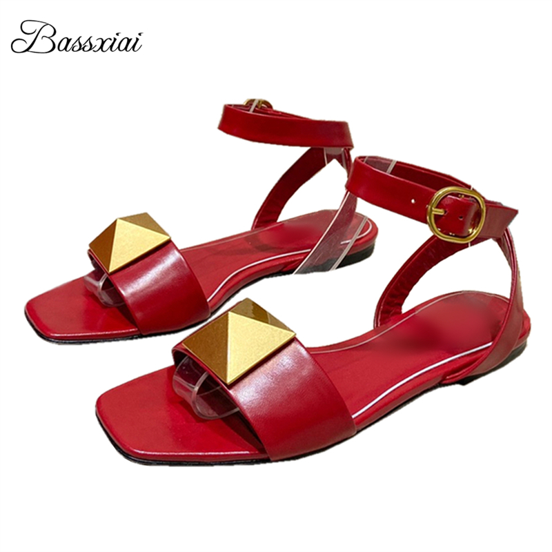 Leatherwork Rivets - Grote klinknagel gesp decor sandalen voor