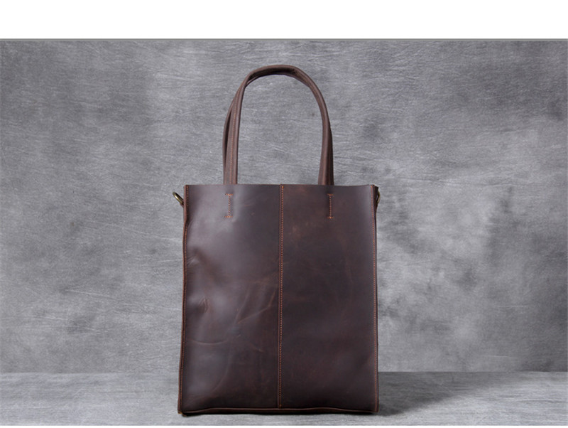 Vintage lederen heren handtas  - Leather Work Bag Laptop recensie en prijs