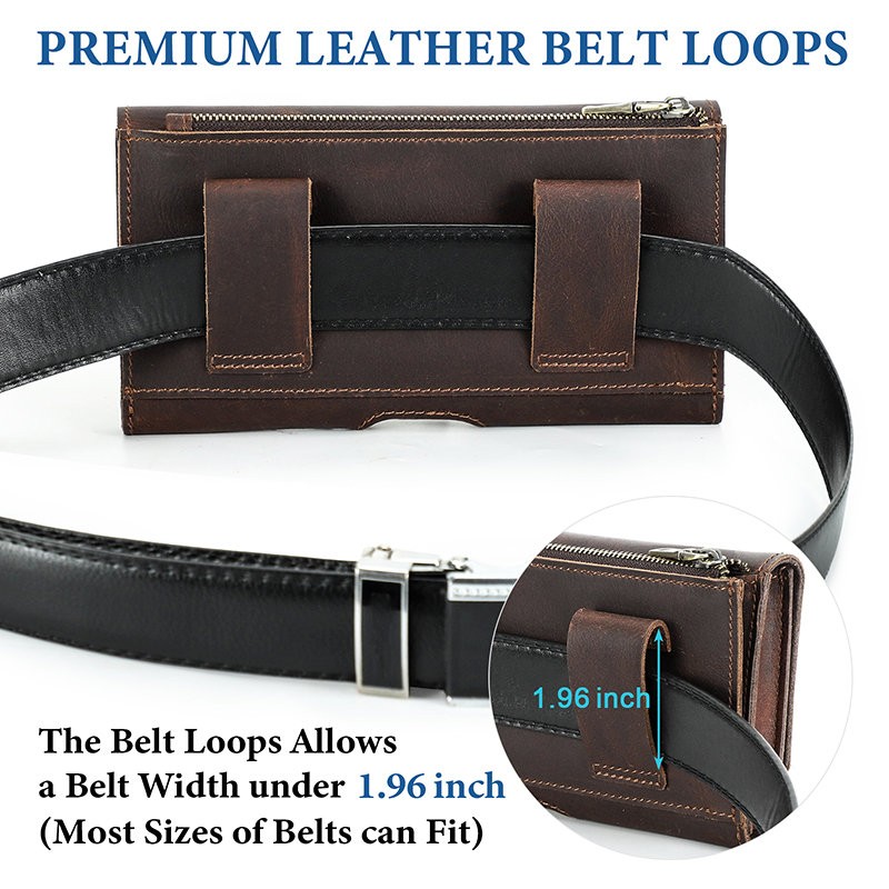 Koeienhuid Lederen Heuptas Tel - Leatherwork Belt recensie en prijs