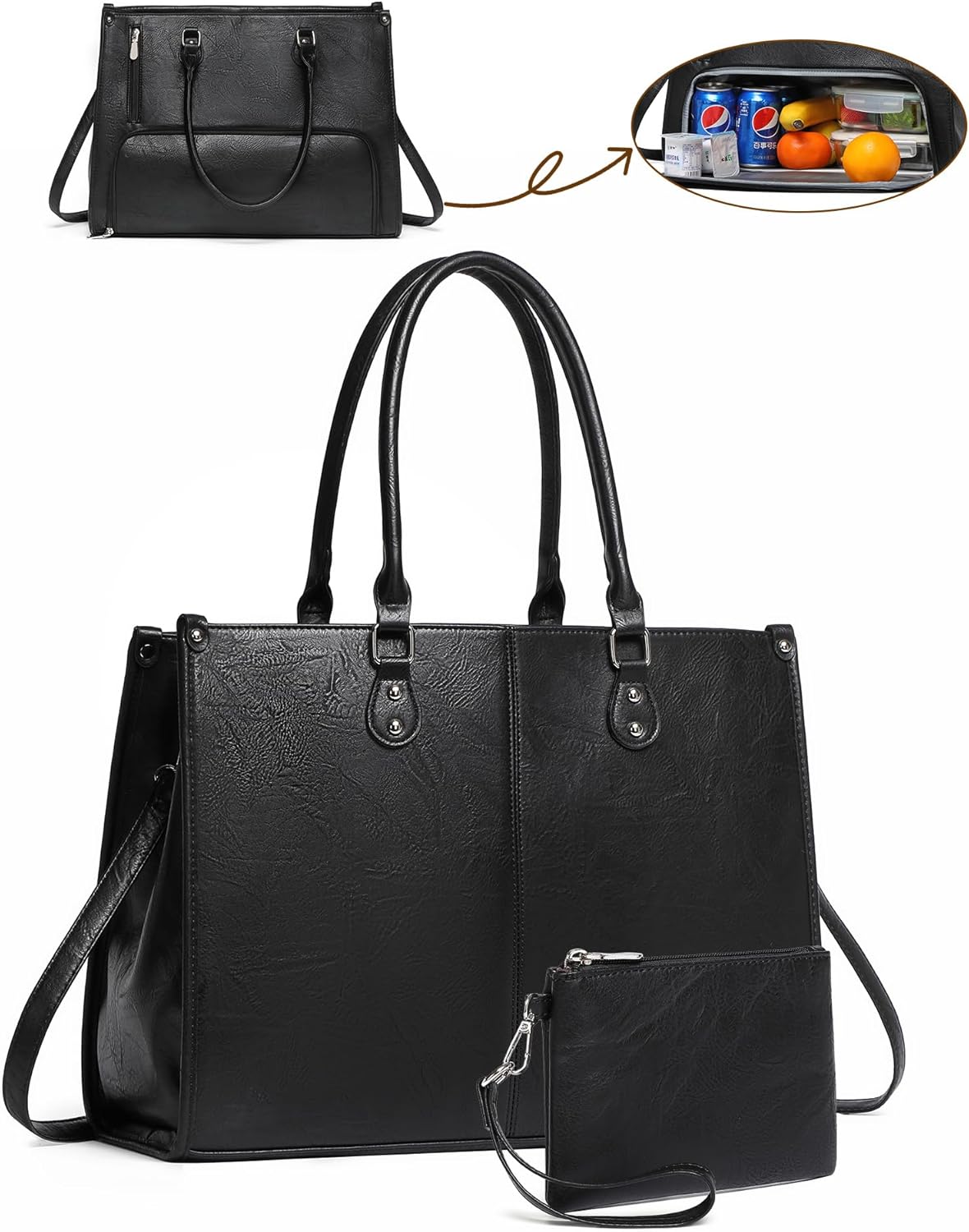 2-in-1 laptoptas met geïsoleer - Leather Work Bag Laptop recensie en prijs