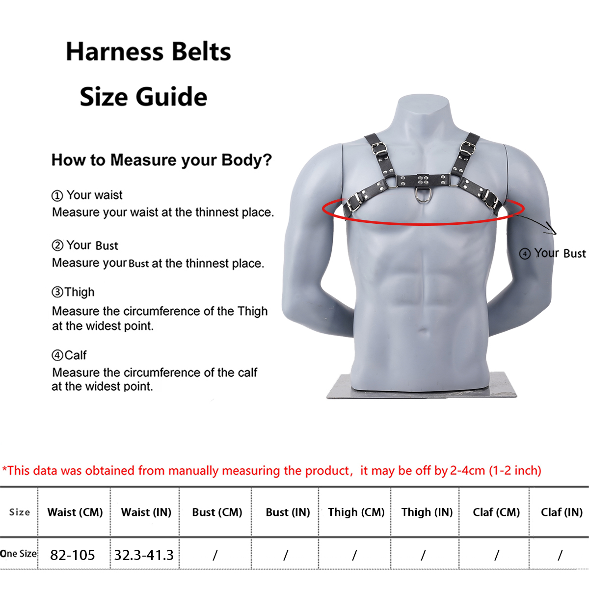 Lederen mannen harnas riemen m - Leatherwork Belt recensie en prijs