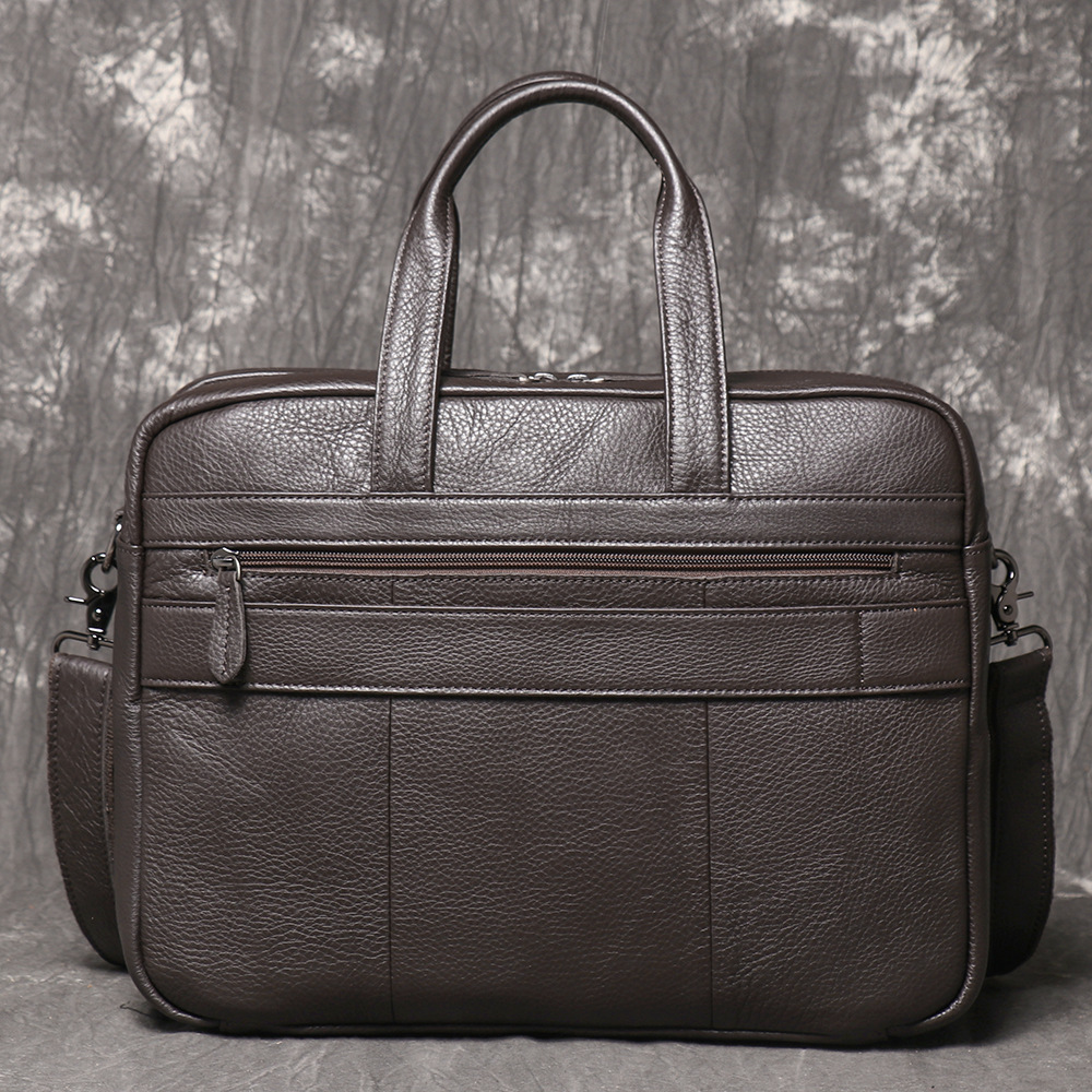 Herenaktentas van echt leer, z - Leather Work Bag Laptop recensie en prijs