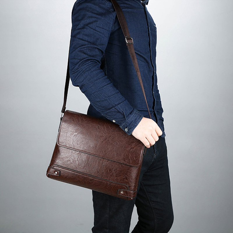Aktetas voor heren PU lederen  - Leather Work Bag Laptop recensie en prijs