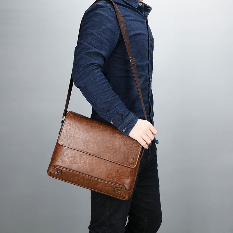 Aktetas voor heren PU lederen  - Leather Work Bag Laptop recensie en prijs