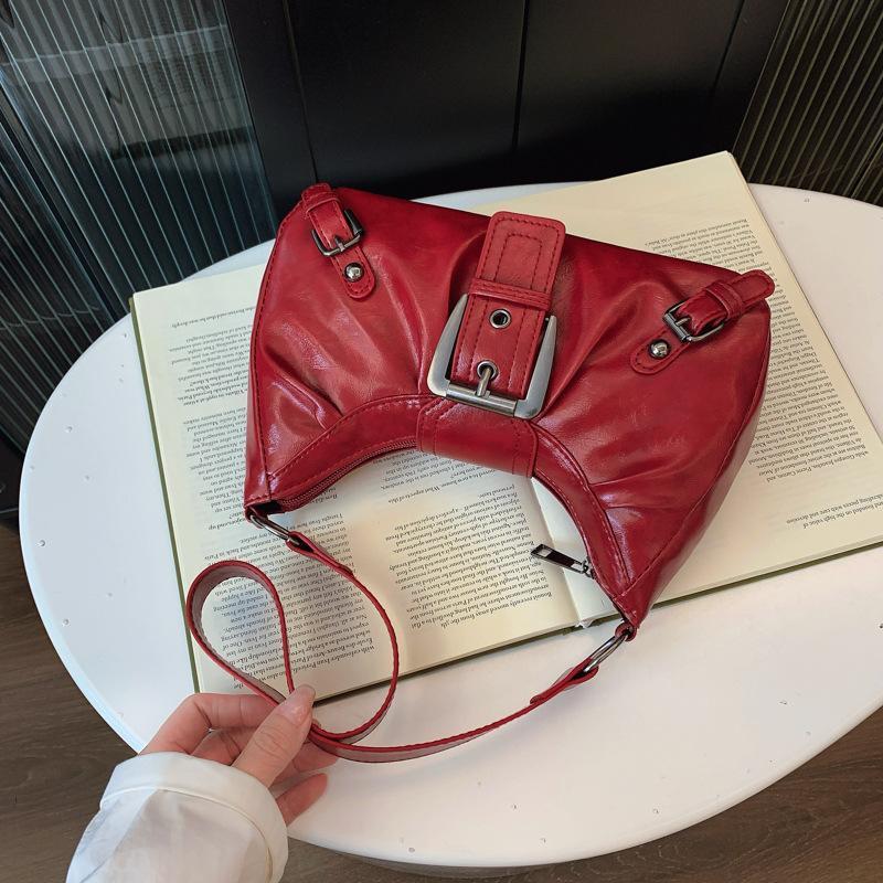 Y2K Retro Geplooide Lederen Sc - Leatherwork Workshop recensie en prijs