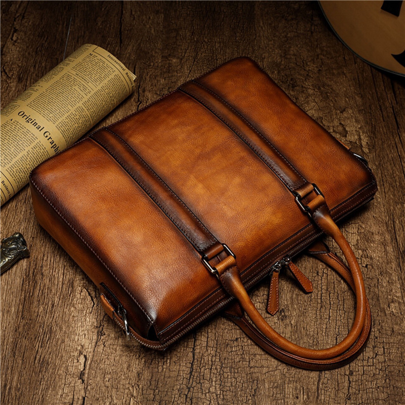 YETTIES Business Aktetas van V - Leather Work Bag Laptop recensie en prijs