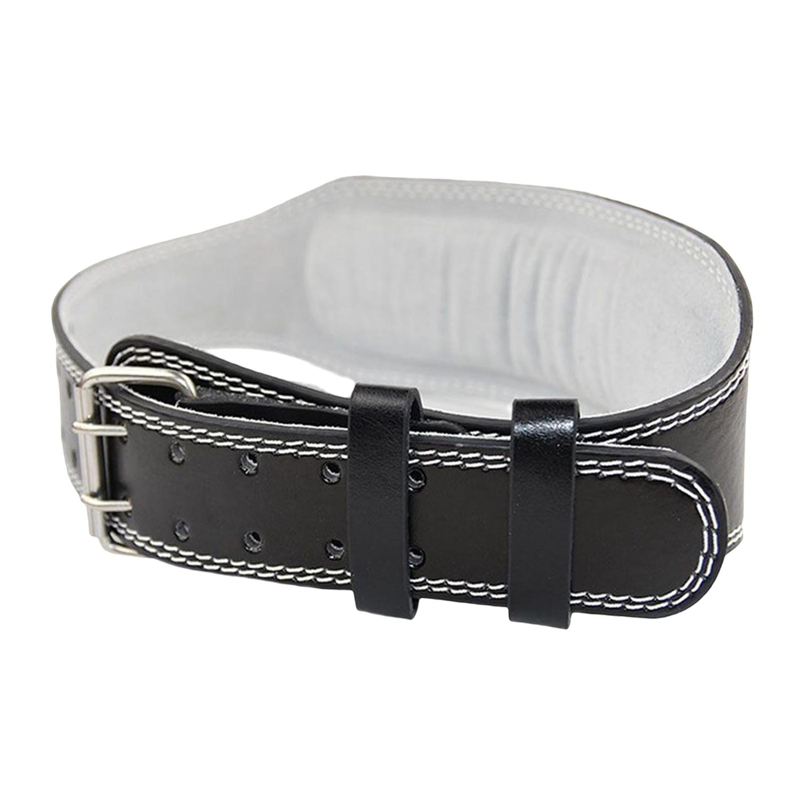 Leren gewichthefriem, 11,4 cm  - Leather Workout Belt recensie en prijs