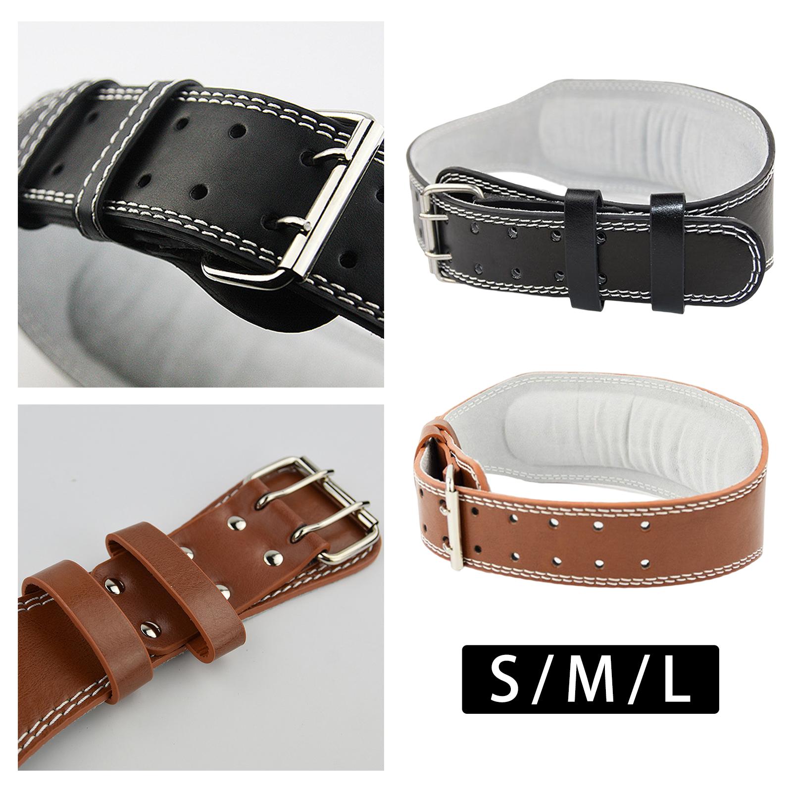 Leren gewichthefriem, 11,4 cm  - Leather Workout Belt recensie en prijs