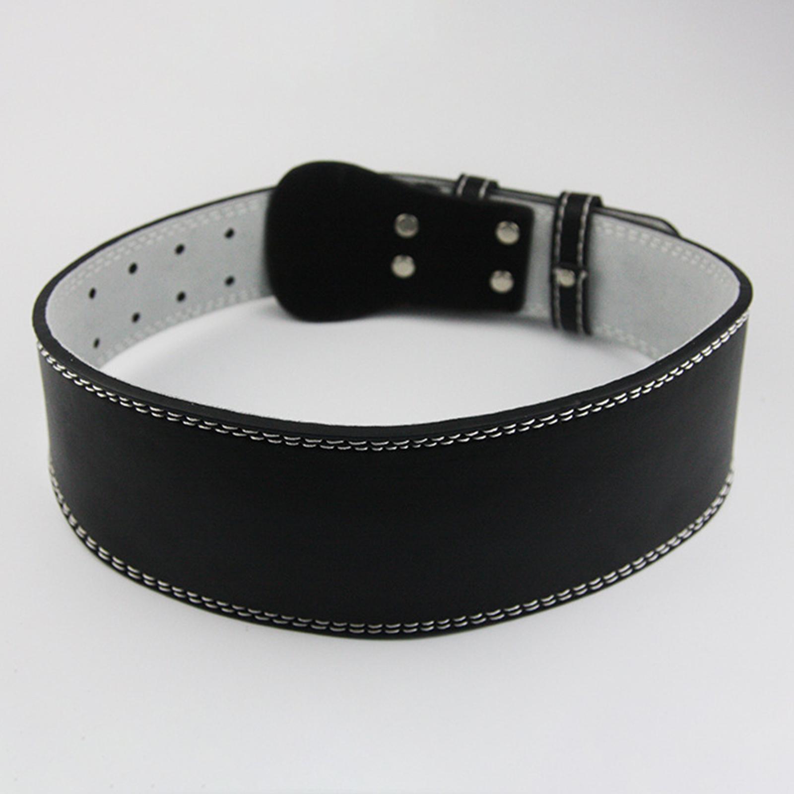 Leren gewichthefriem, 11,4 cm  - Leather Workout Belt recensie en prijs