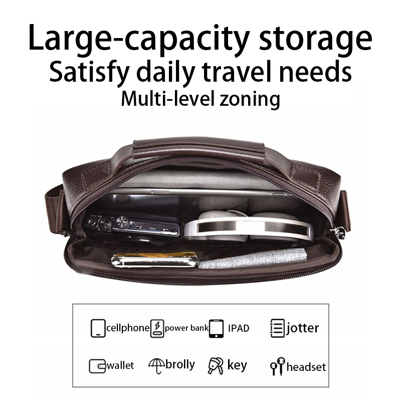 Duurzame, slijtvaste tweekleur - Leather Work Bag Laptop recensie en prijs