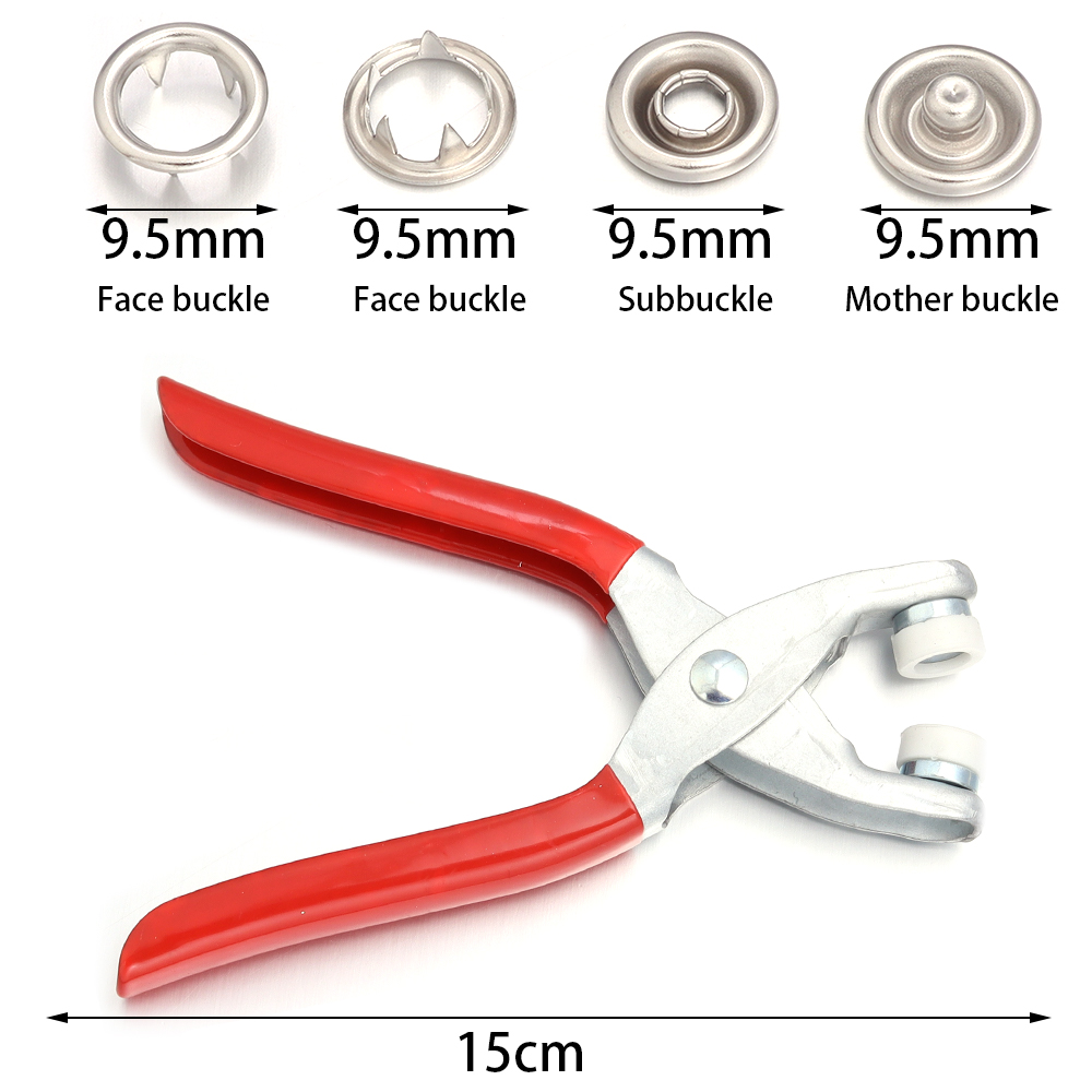 50 sets 7,5/9,5/11mm RVS drukk - Snap Fastener Setter recensie en prijs