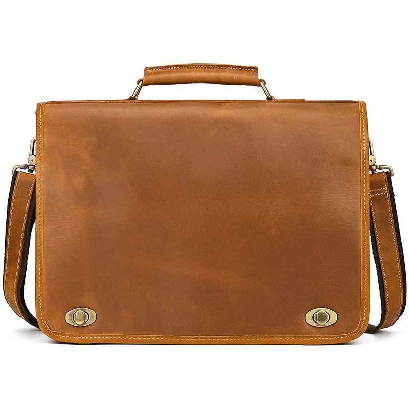 Aanpassen Echt Lederen Laptopt - Leather Work Bag Laptop recensie en prijs