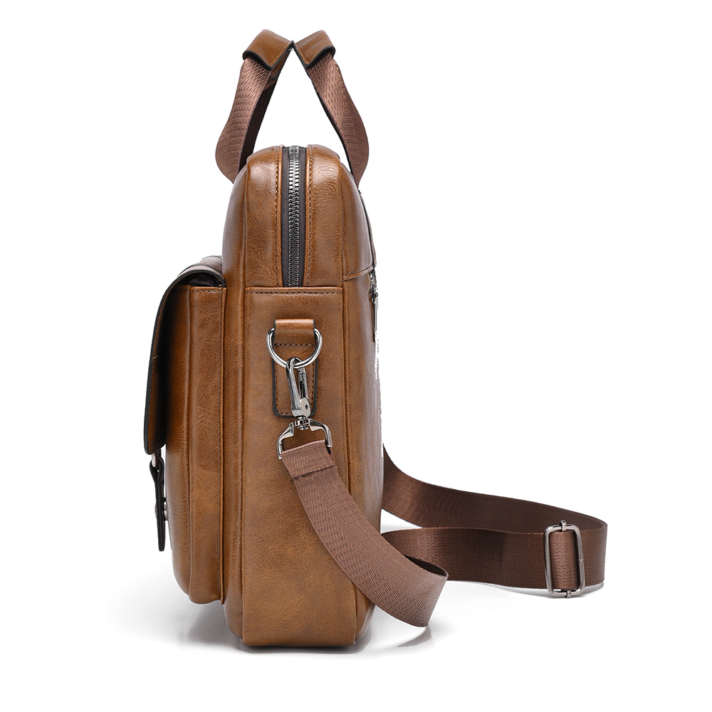 Heren zakenaktentas PU lederen - Leather Work Bag Laptop recensie en prijs