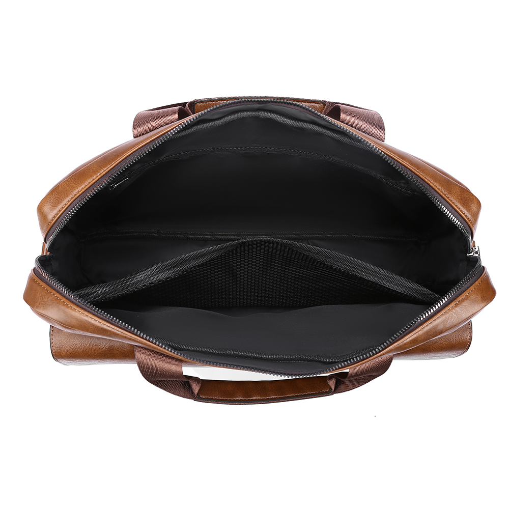 Heren zakenaktentas PU lederen - Leather Work Bag Laptop recensie en prijs