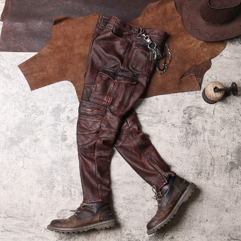 2022 Vintage Bruin Mannen Bike - Leather Work Pants recensie en prijs