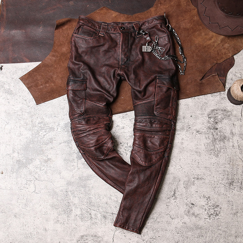 2022 Vintage Bruin Mannen Bike - Leather Work Pants recensie en prijs