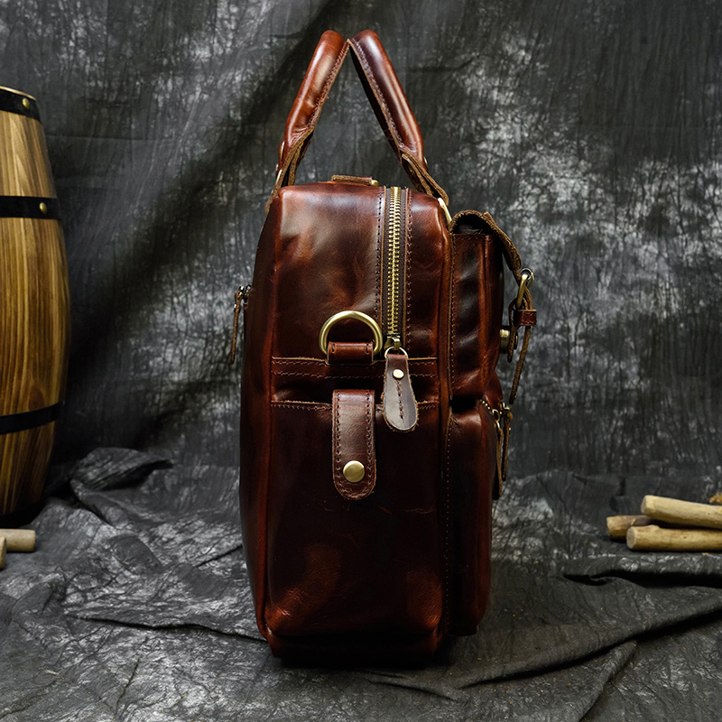 Mannen Echt Lederen Aktetas Fi - Leather Work Bag Laptop recensie en prijs