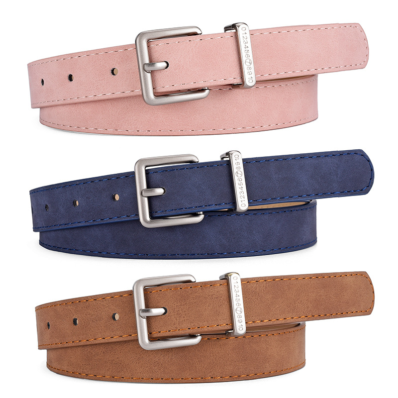 Damesriem Mode Pin-gesp Dunne  - Leather Work Pants recensie en prijs