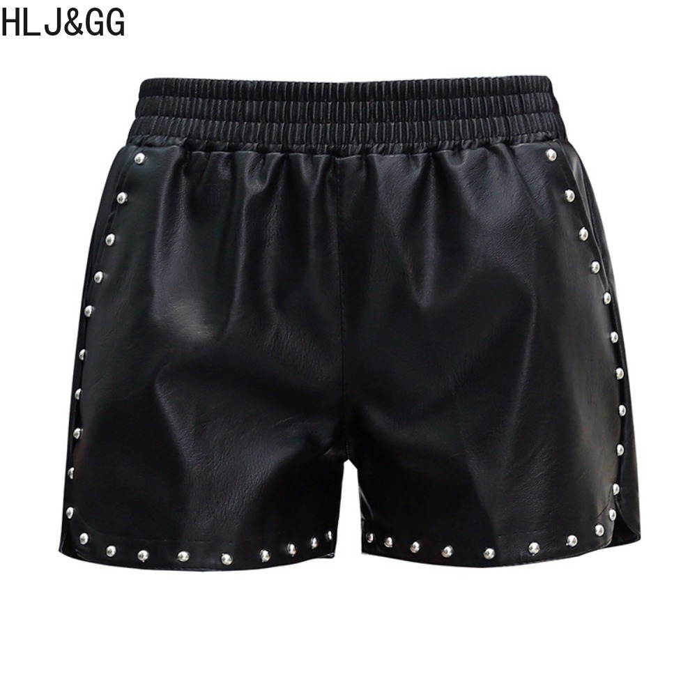 HLJ&GG Mode Lederen Shorts Met - Leatherwork Rivets recensie en prijs