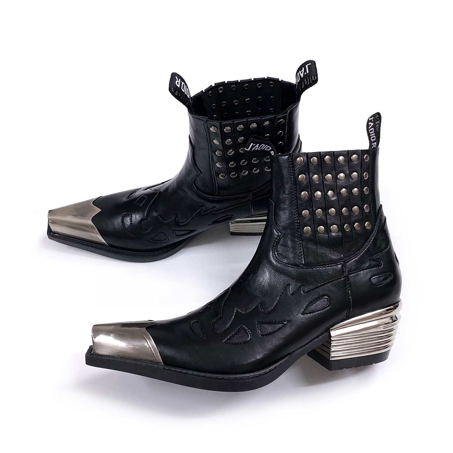 Retro Punk Metal Head Chelsea  - Leatherwork Rivets recensie en prijs