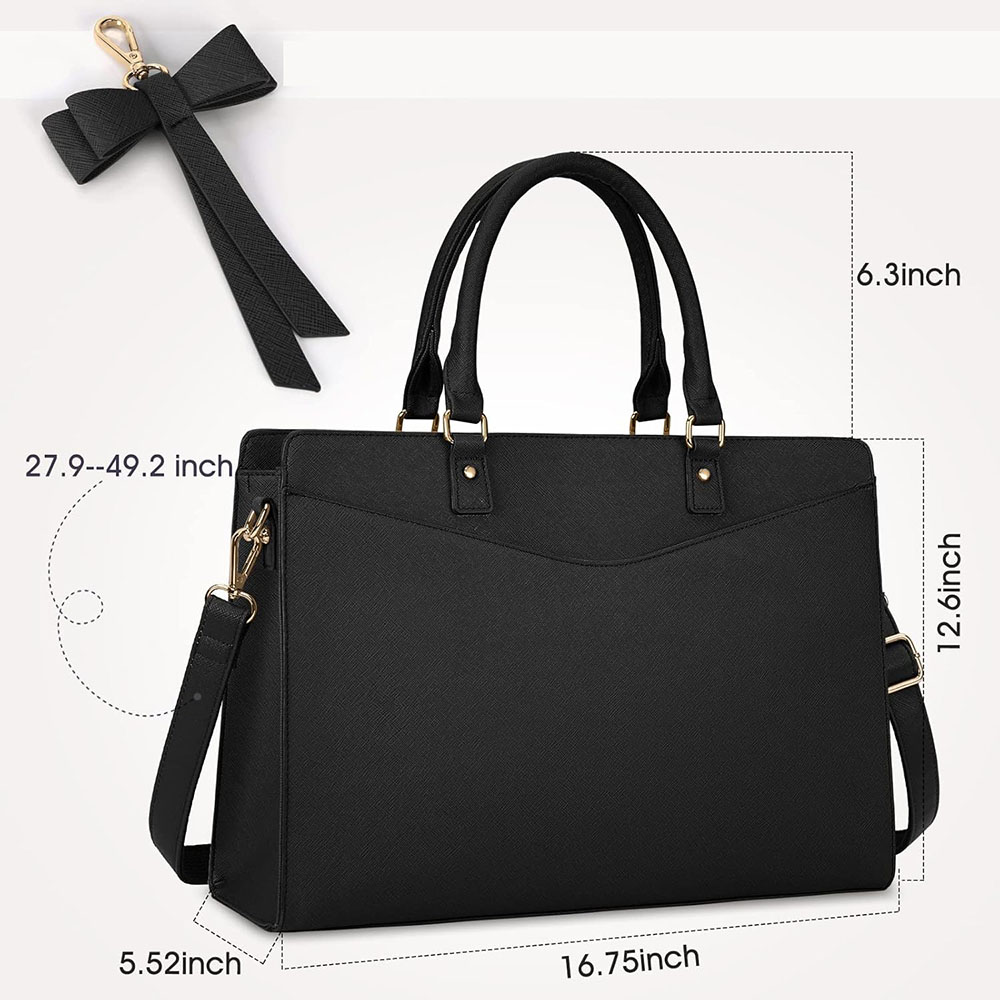 Laptoptas voor dames 15,6 inch - Leather Work Bag Laptop recensie en prijs