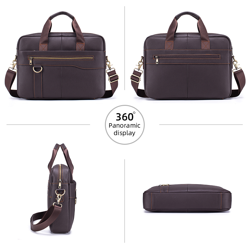 Vintage lederen aktetas voor h - Leather Work Bag Laptop recensie en prijs