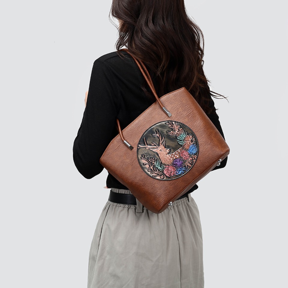 Dames Vintage Geëmbosseerde He - Leatherwork Workshop recensie en prijs