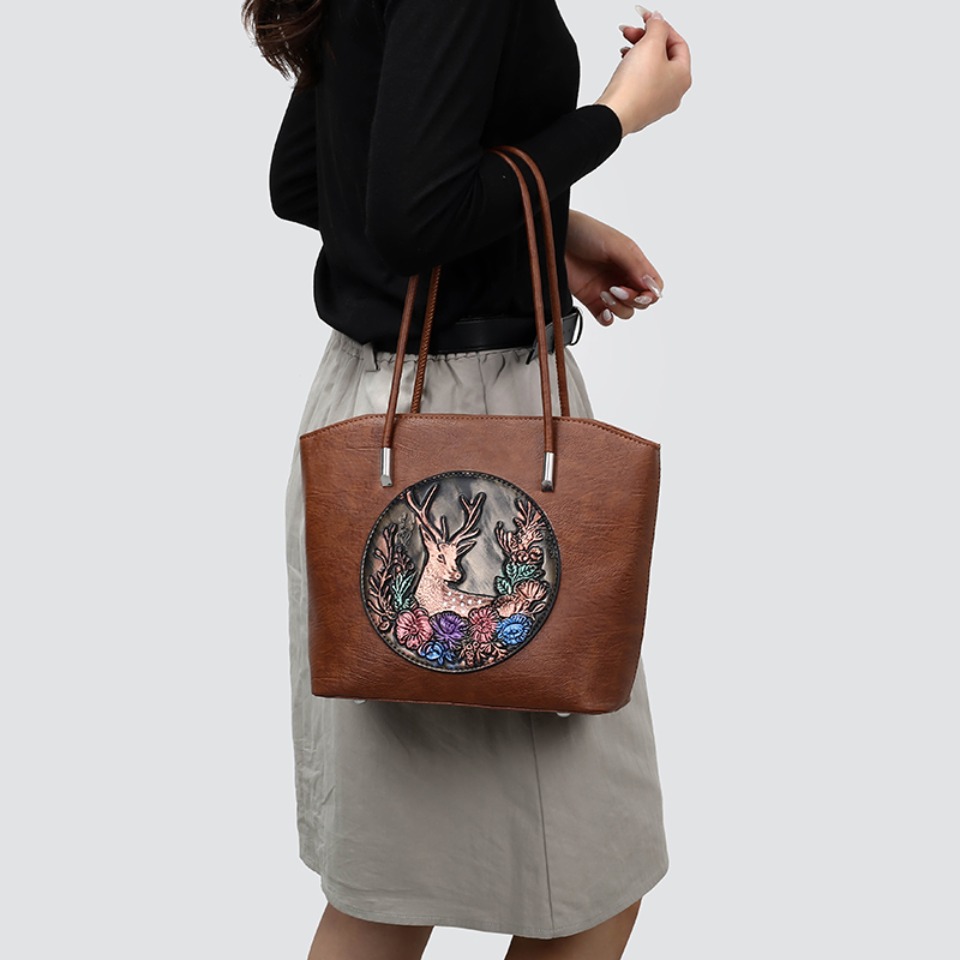 Dames Vintage Geëmbosseerde He - Leatherwork Workshop recensie en prijs