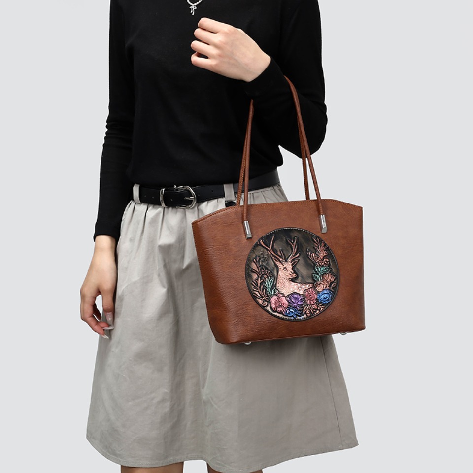 Dames Vintage Geëmbosseerde He - Leatherwork Workshop recensie en prijs