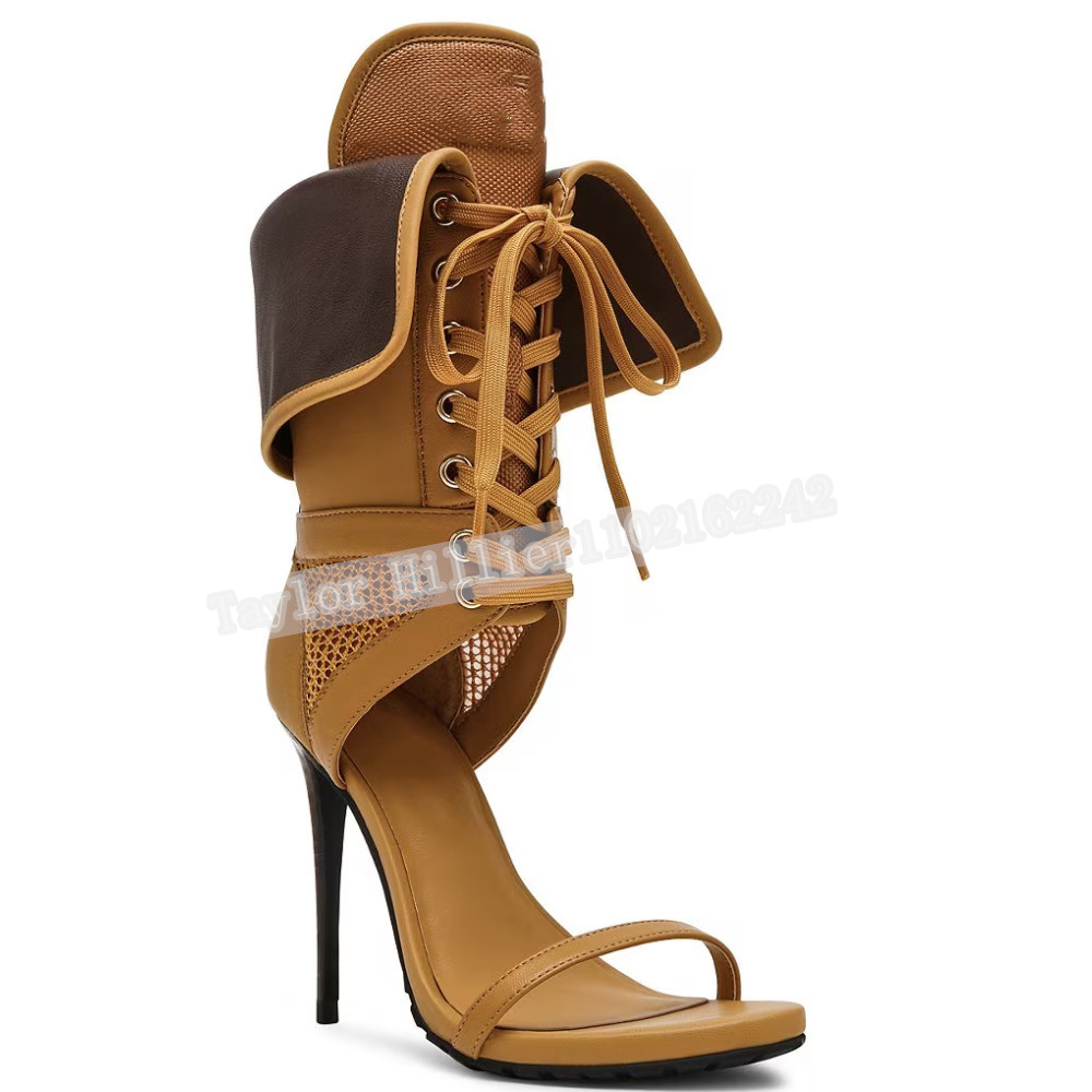 Dames Open Teen Stiletto Hak S - Leatherwork Rivets recensie en prijs