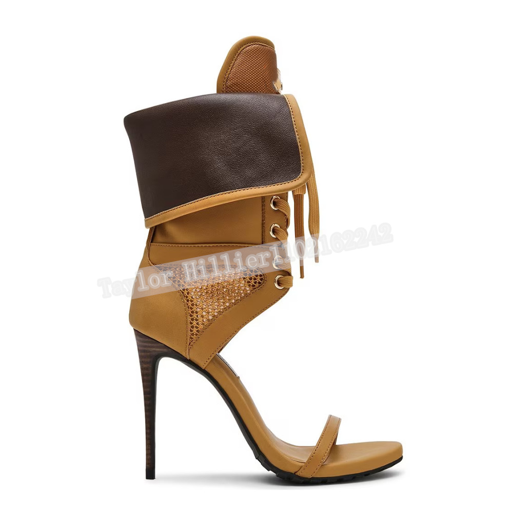 Dames Open Teen Stiletto Hak S - Leatherwork Rivets recensie en prijs