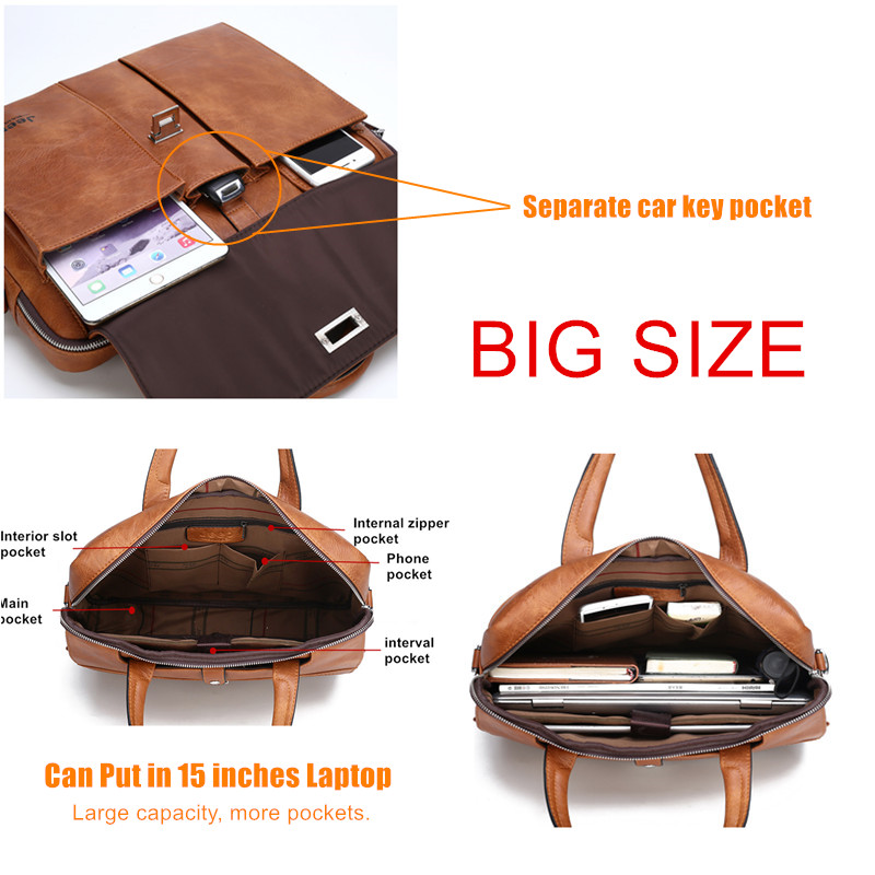Jeep Buluo leren aktetas voor  - Leather Work Bag Laptop recensie en prijs