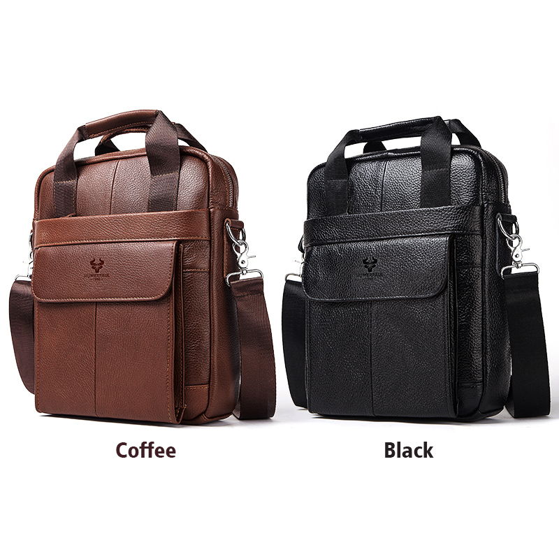 Duurzame lederen tassen voor h - Leather Work Bag Laptop recensie en prijs